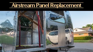 How to Replace a Panel on an Airstream Vintage Trailer Renovation [upl. by Acinoda837]