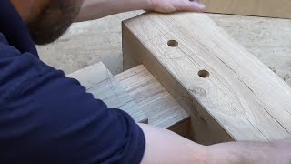 Timber Framing Mortise amp Tenon [upl. by Aita815]