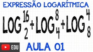 LOGARITMOSEXPRESSÃƒO LOGARÃTMICAEXERCÃCIO RESOLVIDO [upl. by Itra]