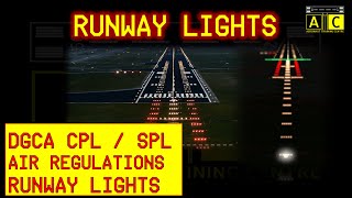 Runway Lights  AIR REGULATIONS  Best Explanation [upl. by Keefer]