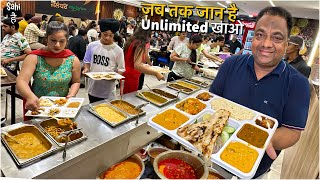 Unlimited Food Buffet at Rs 169 😍 Street Food India  25 Spl Items [upl. by Ertnod714]