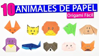 Las 10 FIGURAS de PAPEL en Origami más fáciles de hacer [upl. by Iba]