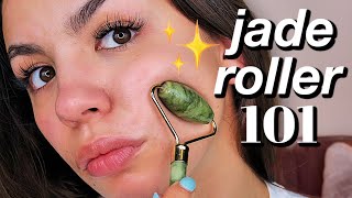 HOW TO USE A JADE ROLLER STEP BY STEP TUTORIAL [upl. by Yt]