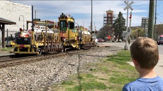 TRAIN TRACKERS  18  CSX ROAD RAIL amp MAINTENANCE VEHICLES [upl. by Ehcnalb736]