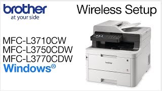 Connect MFCL3770CDW to a wireless computer  Windows [upl. by Weider]