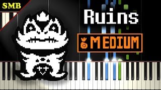 UNDERTALE  RUINS  Piano Tutorial [upl. by Enahsed470]