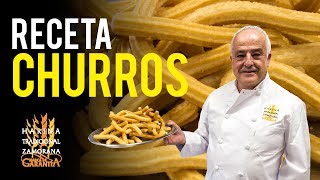 Receta churros [upl. by Ecnerwaled]