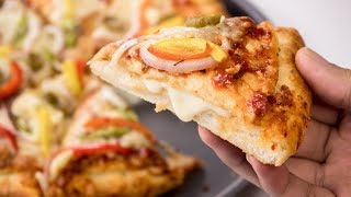 Cheese Burst Pizza Recipe  Homemade Dominos Restaurant Style  CookingShooking [upl. by Esimorp]