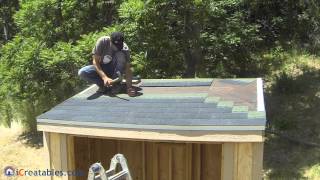 How To Build A Lean To Shed  Part 7  Roofing Install [upl. by Nnod987]