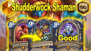 NEW Shudderwock Shaman With Reno Is Actually Kinda Good At Showdown in the Badlands  Hearthstone [upl. by Aicia]