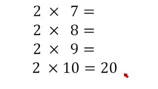 Tabla de multiplicar del 2 fácil y rápida [upl. by Nagam]