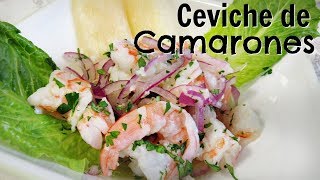 Ceviche de camarones estilo medio Peruano I Lorentix [upl. by Duma]