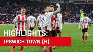 Highlights Sunderland v Ipswich Town [upl. by Slein]