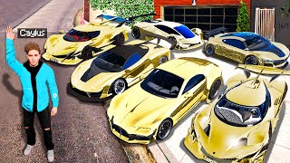 Collecting QUADRILLIONAIRE CARS In GTA 5 Mods [upl. by Attesoj]