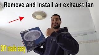 How to remove and install bathroom exhaust fan [upl. by Chapell797]