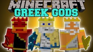 Minecraft GODS MOD BECOME GREEK GODS AND GAIN EPIC POWER Mod Showcase [upl. by Nilre39]