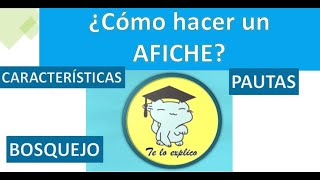 ¿Cómo hacer una AFICHE [upl. by Helmer]