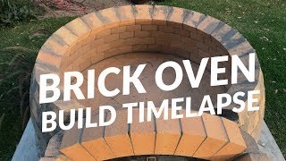 Peters FIRST Brick Pizza Oven Build [upl. by Aindrea]