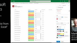 Microsoft Lists  create a list from Excel [upl. by Cormac]