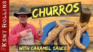 Homemade Churros with Caramel Dipping Sauce [upl. by Nrubyar]