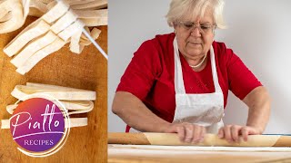 How to Make Homemade Pasta Without Machine  Italian Grandma Cooking [upl. by Lexy]