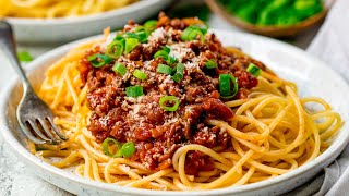 Quick and Easy Spaghetti Bolognese  Family Favourite [upl. by Cassondra]