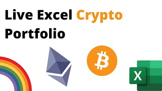 How to Build a Live Crypto Portfolio with Microsoft Excel  Tutorial 📈 [upl. by Sells]