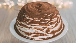 ZUCCOTTO AL TIRAMISU’ CON PANDORO Ricetta senza cottura velocissima e gustosissima [upl. by Inotna]