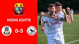 Caerleon 05 Cwmbrân Town  Gwent FA Senior cup  Quarter final highlights [upl. by Eelatan]