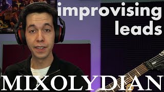 How to Improvise Solos in Mixolydian Mode Guitar Lesson [upl. by Yatnuhs]