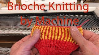 Brioche Stitch on the Knitting Machine [upl. by Portia]