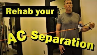 AC Separation Physical Therapy Exercises and Recovery [upl. by Pattie]