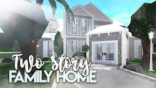 Roblox  Bloxburg 2 Story Family House  House Build [upl. by Valdes]