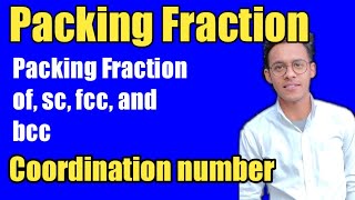 Solid State lecture3 Packing Fraction of scfccampbcc Coordination number [upl. by Aniraz]