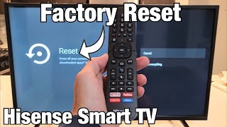 Hisense Smart TV How to Factory Reset Back to Factory Default Settings [upl. by Weig804]