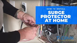 How To Install A Whole House Surge Protector  TL Davis Electric amp Design [upl. by Ycrad247]