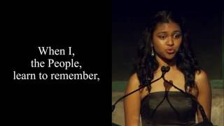 Poetry In Voice 2016 winner Marie Foolchand recites at Griffin Poetry Prize awards ceremony [upl. by Fayre]