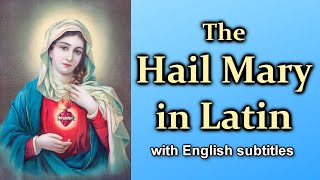 The HAIL MARY in Latin Slow to Fast [upl. by Ttessil]