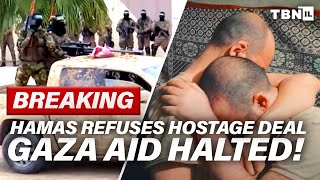 BREAKING Israel FREEZES Gaza Aid – Hamas REJECTS Hostage Deal  TBN Israel [upl. by Olyhs]