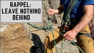 Rappelling without an established anchor MacrameEquivocation Hitch [upl. by Nylinnej159]