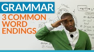 English Grammar  Word Endings  What are suffixes [upl. by Acherman]