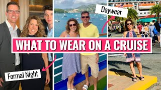 WHAT TO WEAR ON A CRUISE  Real tips for Day Evening amp Formal Nights [upl. by Eiramalegna]