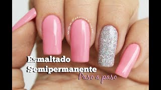 Clase 10 Esmaltado Semipermanente paso a paso ♥ Deko Uñas  Gel polish step by step [upl. by Aihtnys]