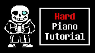 sans from Undertale  Piano Tutorial [upl. by Lauri]