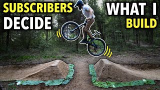 Building a New Gap Jump and Berm on our Backyard MTB Trail  Choose Your Own Trail Part 3 [upl. by Corsiglia]