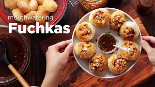 How To Make Fuchka  Pani Poori  Golgappa Recipe [upl. by Jerol]