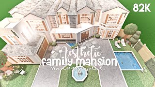 Aesthetic Family Mansion No Large Plot  Bloxburg Build [upl. by Albemarle]