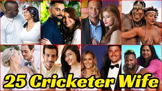 25 World Cricketers Wife  World Most Beautiful Cricketer Wife [upl. by Selima]