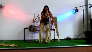 Leo Rojas  Indianermusik auf Panflöte  kleines Konzert in 2012  Modellbahn Wiehe  Indianermuseum [upl. by Einnalem490]