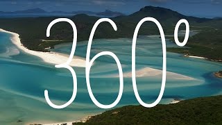 Whitehaven Beach and Hamilton Island Queensland Australia  360 Video  Tourism Australia [upl. by Hanima741]